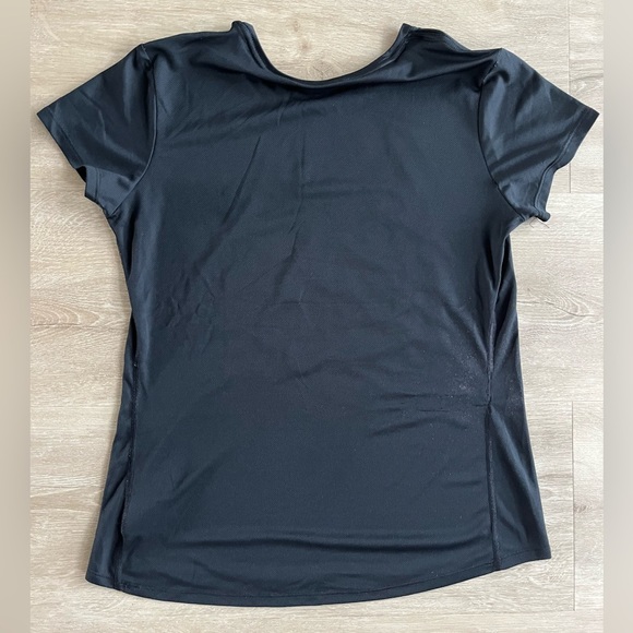Nike Running Dri-Fit Short Sleeve Shirt Black Graphic SZ L - Picture 7 of 8